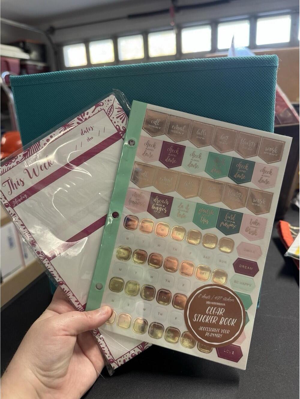 Target Mini Planner Filler Pages and Clear Sticker Book Set